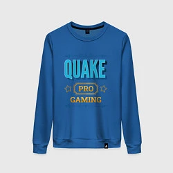 Свитшот хлопковый женский Игра Quake pro gaming, цвет: синий