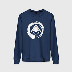Свитшот хлопковый женский ЛОГО Паладинс LOGO Paladins, цвет: тёмно-синий