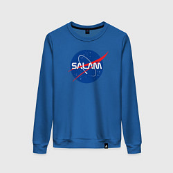 Свитшот хлопковый женский SALAM, цвет: синий