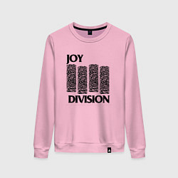 Свитшот хлопковый женский Joy Division - rock, цвет: светло-розовый