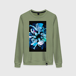 Свитшот хлопковый женский Stray Kids CHEESE, цвет: авокадо