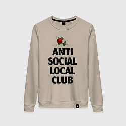 Женский свитшот Anti social local club