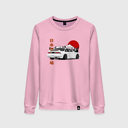 Свитшот хлопковый женский Nissan Silvia S14 Sr20 Japan Car, цвет: светло-розовый