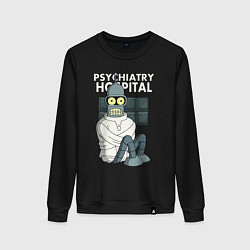 Свитшот хлопковый женский Bender - hospital, цвет: черный