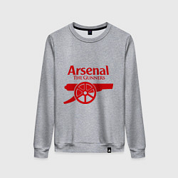 Свитшот хлопковый женский Arsenal: The gunners, цвет: меланж