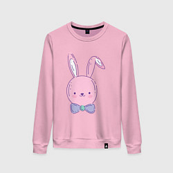 Свитшот хлопковый женский Водяной кролик 2023, цвет: светло-розовый