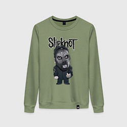 Свитшот хлопковый женский Седьмой Slipknot, цвет: авокадо