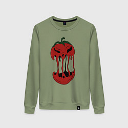 Женский свитшот Агрессивный красный помидор