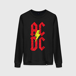 Женский свитшот AC DC logo