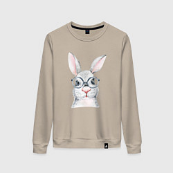 Женский свитшот Серый кролик