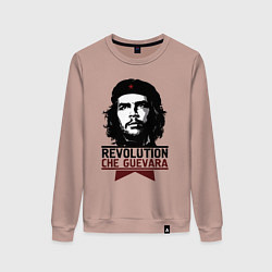 Свитшот хлопковый женский Revolution hero, цвет: пыльно-розовый
