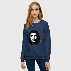 Свитшот хлопковый женский Ernesto Che Guevara, цвет: тёмно-синий — фото 2