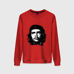 Свитшот хлопковый женский Ernesto Che Guevara, цвет: красный