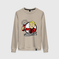 Свитшот хлопковый женский Vault boy - nuka cola, цвет: миндальный