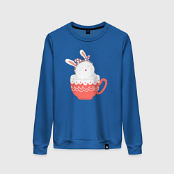 Женский свитшот Зайка сидит в кружке