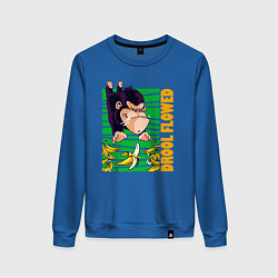 Женский свитшот Обезьяна ловит бананы