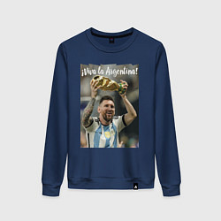 Женский свитшот Lionel Messi - world champion - Argentina