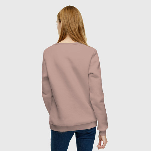 Женский свитшот Ketnipz - love urself / Пыльно-розовый – фото 4