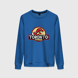 Свитшот хлопковый женский Toronto dinosaur, цвет: синий