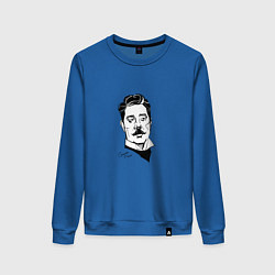 Свитшот хлопковый женский Джакомо Пуччини, цвет: синий