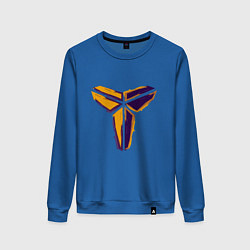 Свитшот хлопковый женский Kobe logo, цвет: синий