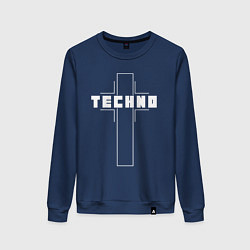 Женский свитшот Techno крест