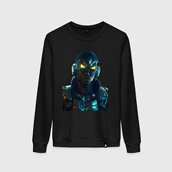 Свитшот хлопковый женский ArmorMan, цвет: черный