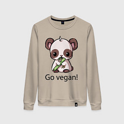 Женский свитшот Go vegan - motto