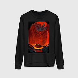 Свитшот хлопковый женский DnD Dices: Honor Among Thieves, цвет: черный