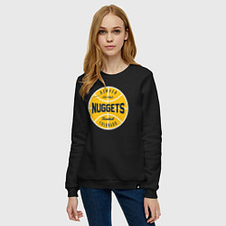 Свитшот хлопковый женский Denver Nuggets 1967, цвет: черный — фото 2