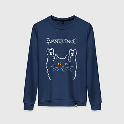 Женский свитшот Evanescence rock cat