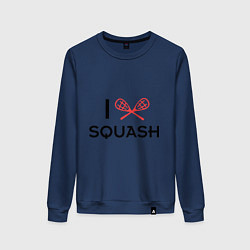 Женский свитшот I Love Squash