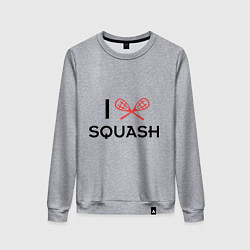 Женский свитшот I Love Squash