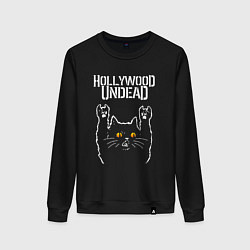 Женский свитшот Hollywood Undead rock cat