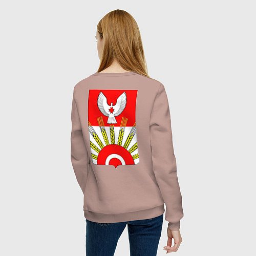 Женский свитшот Киясовский Район / Пыльно-розовый – фото 4