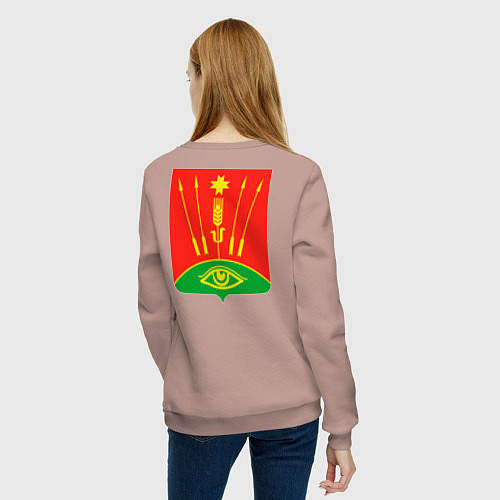 Женский свитшот Глазовский район / Пыльно-розовый – фото 4