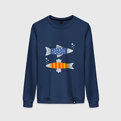 Женский свитшот Две селедки