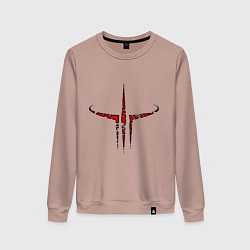 Женский свитшот Quake III logo