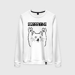 Женский свитшот Scorpions - rock cat