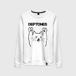 Женский свитшот Deftones - rock cat