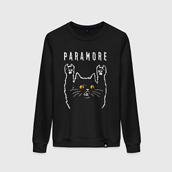 Женский свитшот Paramore rock cat