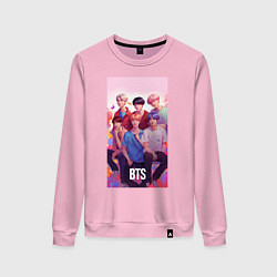 Женский свитшот BTS art anime style