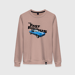 Свитшот хлопковый женский Chevrolet Camaro SS, цвет: пыльно-розовый