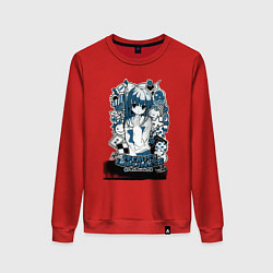 Свитшот хлопковый женский Аниме футболка -Sakura Koharu, цвет: красный