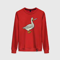 Женский свитшот Утка повар