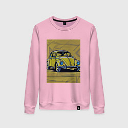 Свитшот хлопковый женский Авто Жук, цвет: светло-розовый