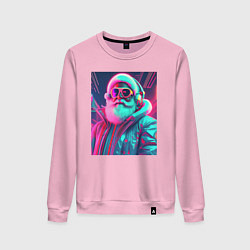 Женский свитшот Модный Санта в неоновом свете