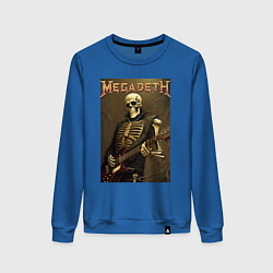 Женский свитшот Megadeth - skeleton - heavy metal