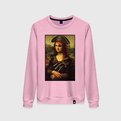 Свитшот хлопковый женский Gioconda - pirat, цвет: светло-розовый