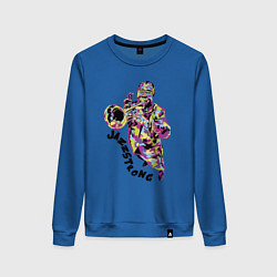 Свитшот хлопковый женский Jazzstrong, цвет: синий
